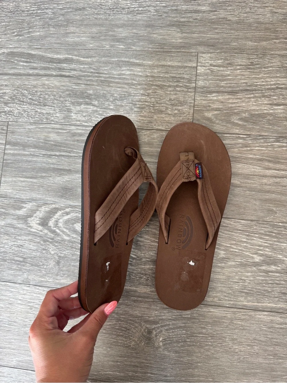 RAINBOW Wide Strap Flip Flops